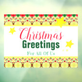 Snowman Holiday ThMED Raamsticker (Vel 3)