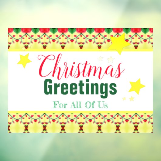 Snowman Holiday ThMED Raamsticker (Vel 3)