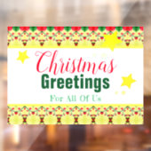 Snowman Holiday ThMED Raamsticker (Vel 2)