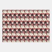 Snowman Holiday Trio Inpakpapier Vel (Voorkant)