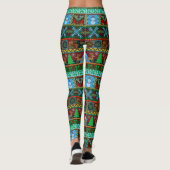 Snowman Holiday van de kerstkeuken Leggings (Achterkant)