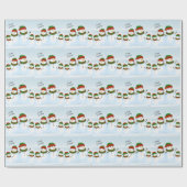 Snowman Holiday Wrapping Paper Cadeaupapier (Vlak)