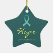 Snowman Hope Ornament (Achterkant)