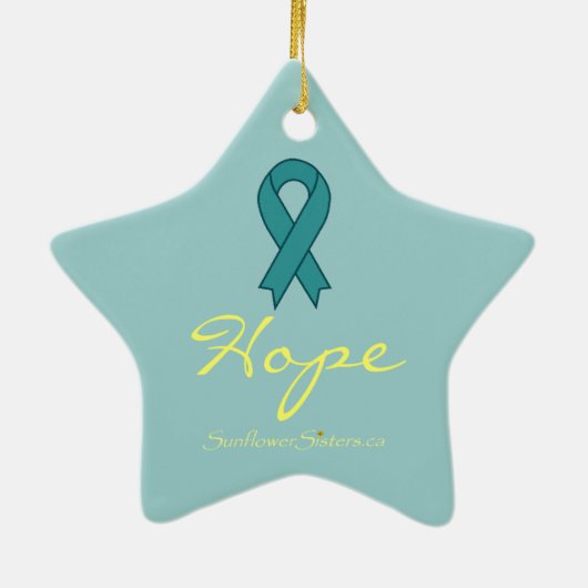 Snowman Hope Ornament (Achterkant)