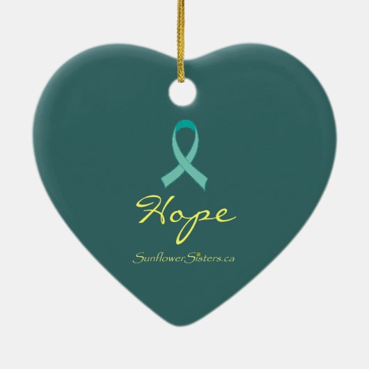 Snowman Hope Ornament (Achterkant)