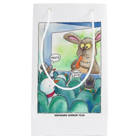 Snowman Horror Film Gift Bag Klein Cadeauzakje (Voorkant)