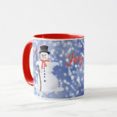 Snowman Hot chocola Mok (Voorkant links)