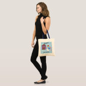 Snowman & House #1 Canvas tas (Voorkant (model))