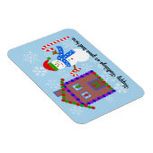 Snowman & House #1 Magnet Magneet (Rechterzijde)