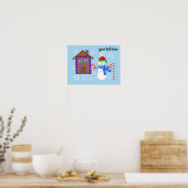 Snowman & House #1 Poster (Keuken)