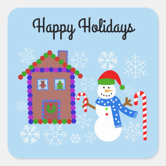 Snowman & House #1 Stickers (Voorkant)