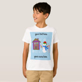 Snowman & House #1 T-Shirt (Voorkant volledig)