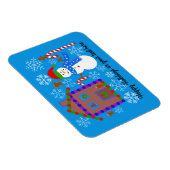 Snowman & House #2 Magnet Magneet (Rechterzijde)