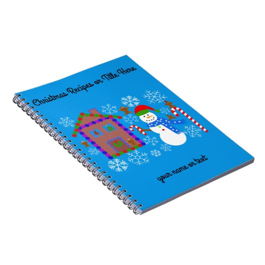 Snowman & House #2 Spiral Notitieboek (Rechterzijde)