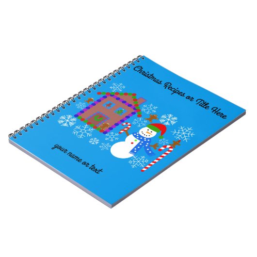 Snowman & House #2 Spiral Notitieboek (Linkerzijde)