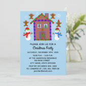 Snowman & House #3-2 Uitnodigingskaart Save The Date (Staand voorkant)