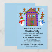Snowman & House #3-2 Uitnodigingskaart Save The Date (Voorkant / Achterkant)