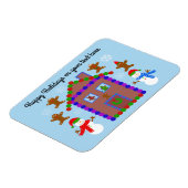 Snowman & House #3 Magnet Magneet (Linkerzijde)