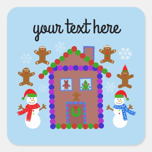 Snowman & House #3 Stickers (Voorkant)