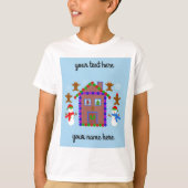 Snowman & House #3 T-Shirt (Voorkant)