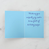 Snowman House – Whimsical Personalized Christmas G Kaart (Binnen)