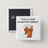 Snowman Humor T-shirts en cadeaus Vierkante Button 5,1 Cm (Voorkant /achterkant)