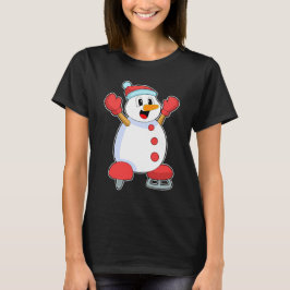 Snowman Ice skating Ice schaatsen T-shirt