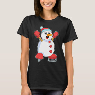 Snowman Ice skating Ice schaatsen T-shirt
