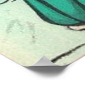 Snowman Ice Tangen Heart Umbrella Valentijn Poster (Hoek)