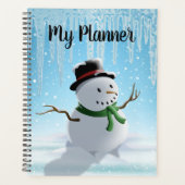 Snowman, ijskycli en sneeuw planner (Voorkant)