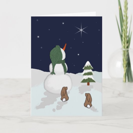 Snowman, ik weet dat jij je herinnert. feestdagen kaart (Voorkant)