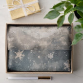 Snowman Illustratie Rustieke Sneeuwvlokken Decoupa Tissuepapier (Geschenk)