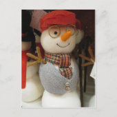 Snowman in bril briefkaart (Voorkant)
