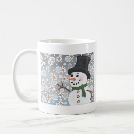 Snowman in een storm koffiemok (Links)