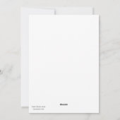 Snowman in het bos feestdagenkaart (Achterkant)