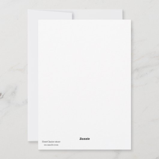 Snowman in het bos feestdagenkaart (Achterkant)