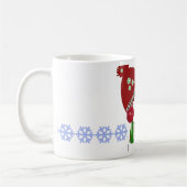 Snowman in het Rode Pet en de Groene Scarf Koffiemok (Links)