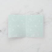 Snowman in Meadow Kerstfeestdag Feestdagen Kaart (Binnen)