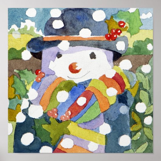 Snowman in sneeuw 2011 poster (Voorkant)