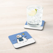 Snowman in Sunshine Bier Onderzetter (Rechterzijde)