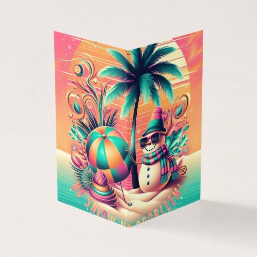 SNOWMAN IN THE SUN KAART (Buitenkant)