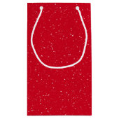 Snowman in Wereldbol met kerstsneeuw Klein Cadeauzakje (Achterkant)