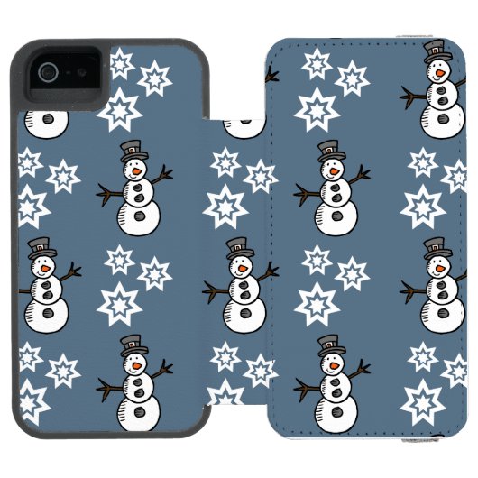Snowman Incipio iPhone Portemonnee Hoesje (Agenda Open)