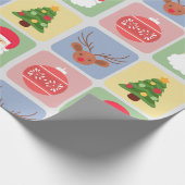 Snowman-inpakpapier voor kerstmis modern pictogram cadeaupapier (Hoek)