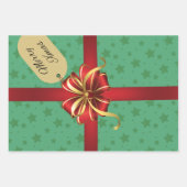 Snowman-inpakpapier voor kerstmis modern pictogram inpakpapier vel (Voorkant 3)