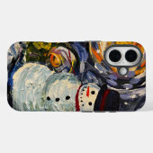 Snowman iPhone Case (Achterkant (horizontaal))