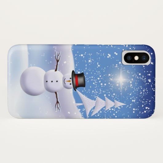 Snowman iPhone Case (Achterkant (horizontaal))