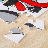 Snowman Jigzaag Puzzle Legpuzzel (Zijkant)