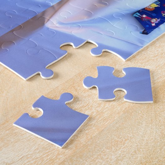 Snowman Jigzaag Puzzle Legpuzzel (Zijkant)
