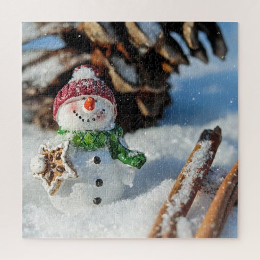 Snowman Jigzaag Puzzle Legpuzzel (Verticaal)